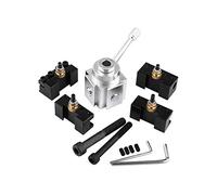 Ejoyous Alimentation de Serrage à Changement Rapide, Mini Accessoires de 4 Éléments D'outil en Aluminium Cutter Aluminium avec Vis de Broyage M8 M10 pour Tourner