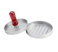 Ejoyous Aluminium ALLIAL NON Stick Hamburger Press Presse Patty Maker avec Poignée en Bois, Même Distribution de Pression pour des Scénarios d'utilisation Multiples Compacts, Matériaux de qualité