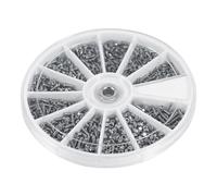 Ejoyous Assortiment de Boulons à écrous M1 M1.6, Kit de Petites Vis en Acier Inoxydable pour la Réparation électronique de Lunettes de Montre, 600 Pièces