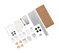 Ejoyous ATX Computer Open Case Bracket, 4 PCI Slot Aluminum Alloy (Silver)