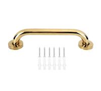 Ejoyous Barre D'appui en Acier Inoxydable, Barre de sécurité de Salle de Bain Dorée Main Courante Antidérapante Support de sécurité Antidérapant Porte-Serviettes pour Baignoire WC 30 Cm