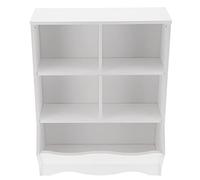 Ejoyous Bibliothèque pour Enfants, Bibliothèque en Panneaux de Particules avec 4 Compartiments et 1 Grille de Rangement Inférieure, 67 X 24 X 88 Cm, Organisateur de Livres pour Crèche, Chambre