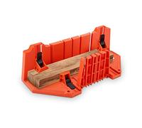 Ejoyous Boîte à onglets, support de lame de scie à bois universel de 35,5 cm avec outil de serrage réglable, coupe multifonctionnelle à 4 angles