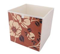 Ejoyous Boîte de Rangement Pliable, Organisateur en Cuir PU, Coton et Lin, Bac de Rangement Décoratif 11,81x11,81 Pouces pour Placard de Bureau, Chambre à Coucher à Domicile