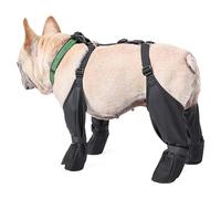 Ejoyous Bottes pour Chien, Bottes Imperméables à Bretelles pour Chien, Chaussures pour, Leggings Antidérapants en Forme de Patte de, Réglables pour Les Promenades Les Jours (M)