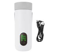 Ejoyous Bouilloire électrique Portable, Chaudière à Eau Chaude de Voyage 350 Ml sans Fil, Petite Mini Bouilloire à café, Chauffe-lait avec Poignée pour Voiture, Maison, Bureau