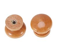 Ejoyous Boutons de Tiroir en Bois Naturel, Poignée de Traction Ergonomique, Paquet de 10 Poignées d'armoire Rondes pour Cuisine et Meubles (Grande taille 33MM)