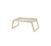 Ejoyous Bureau de Lit pour Ordinateur Portable, Table de Lit Pliante en PP avec Trou de Chargement, Bureau Peu Encombrant pour Chambre à Coucher et Dortoir (68 * 35,8 * 27,5 cm)