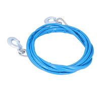 Ejoyous Câble de sécurité de Remorque, Câble de sécurité de Remorquage en Acier Recouvert de PVC 5 M X 12 Mm, Charge de 7 Tonnes avec Crochet à Dégagement Rapide, Aide à Réduire Les Vibrations pour