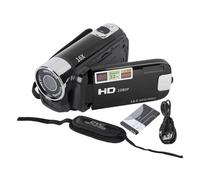 Ejoyous Caméscope vidéo 4K 48MP DV-Caméscope Caméscope 2,7 pouces Écran TFT rotatif 16X Zoom numérique Appareil photo compact avec câble USB (Noir)