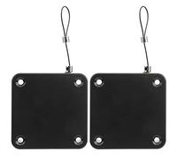 Ejoyous Capteur de Ferme-porte Automatique, Ferme-porte Portable sans Poinçon ABS avec Corde en Acier P12, Fermeture Automatique Silencieuse, Installation sans Perçage, Petite Taille pour Portes de