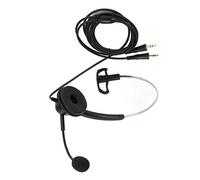Ejoyous Casque PC Monaural avec Prise 3,5 Mm Double, Micro Antibruit | Conception filaire à une seule oreille, impédance de 150 Ω, bandeau réglable, coussinets d\'oreille souples, utilisation au