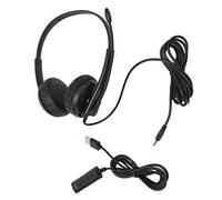 Ejoyous Casque USB avec Micro à Réduction de Bruit, XD1000 | Connectivité 3,5 mm et USB, impédance 150 Ohm, traitement du signal numérique, centre d\'appels, Skype, webinaire