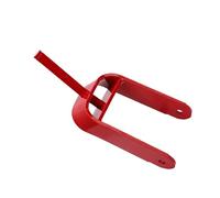 Ejoyous Caster Rouge Fourche en Acier Couche Avant de Pelouse Avant 106-2196-01 107-9119-01 110-6581-01 Tournette de Rechute Tivette en Acier Caster Fork Zero Turn Turn, Installation Facile, sans