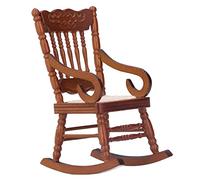 Ejoyous Chaise Miniature pour Maison de Poupée en Bois de Bouleau, Meubles de Maison de Poupée, échelle 1/12, avec des Couleurs Vives, des Détails Exquis et Un Style Moderne Classique pour Le Salon,