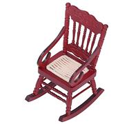 Ejoyous Chaise Miniature pour Maison de Poupée en Bois de Bouleau, Meubles de Maison de Poupée, échelle 1/12, avec des Couleurs Vives, des Détails Exquis et Un Style Moderne Classique pour Le Salon,