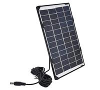 Ejoyous Chargeur de Panneau Solaire 6W 12V Polysilicium DC5521 Sortie Module de Charge Solaire 137x210mm 0 à 1200mA pour Lampe Caméra Extérieure Lumière de Secours Camping Randonnée