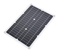 Ejoyous Chargeur de Panneau Solaire Portable en Silicium Monocristallin 20 W Double Port USB avec Contrôleur 10 A Léger 42 X 28 Cm pour Camping-Car, Bateau, Serre, Voyage, Utilisation en Extérieur