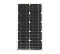 Ejoyous Chargeur de Panneau Solaire Portable Universel 28W, Sortie USB Monocristallin étanche pour Camping-car, Voiture et Maison