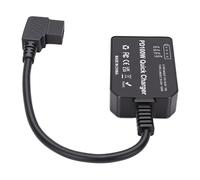Ejoyous Chargeur USB C en Alliage D'aluminium D Tap vers Adaptateur Secteur USB C 100 W Charge Bidirectionnelle Affichage du Niveau de Batterie 1 4 Support pour Batterie à Montage en V Appareil Photo
