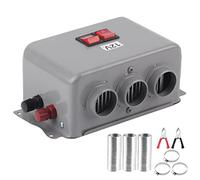 Ejoyous Chauffage Voiture 12V, 600W-800W, Dégivreur de Pare-Brise, 3 Trous, Ventilateur de Désembuage pour Voiture et Camping Car