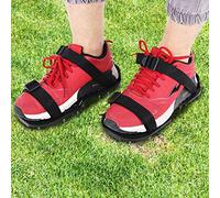 Ejoyous Chaussures d'aérateur de Pelouse en Plastique PP, Chaussures de Culture d'herbe de Jardin avec Boucle Réglable, Semelle Rigide à Pointes pour Pelouse, Cour, Patio, Aération du Sol et Soin