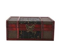 Ejoyous Coffre au Trésor en Bois avec Serrure, Petit Coffre au Trésor Vintage, Coffre , Boîte Décorative en Bois avec Couvercle, Mini Coffre au Trésor, Coffre en Bois (Style