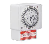 Ejoyous Commutateur de Synchronisation, 15 Minutes Minute Timer Industriel AC220V Contrôle Précis de 24 Heures Cycle de Faible énergie Consommation pour Le Réseau d'État