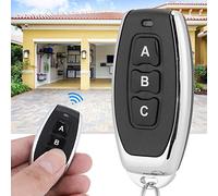 Ejoyous Commutateur de Télécommande sans Fil RF 433 MHz 3 Boutons Télécommande Duplicateur de Porte de Garage pour Atelier de Réparation Automobile Porte Porte Porte 100 Mètres Longue Portée