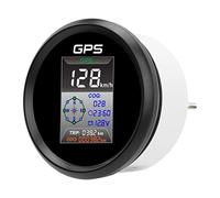 Ejoyous Compteur de Vitesse GPS Numérique 85 Mm avec Lunette en Acier Inoxydable et étanchéité IP67 pour Bateaux et Motos (910-00270)