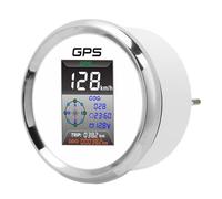 Ejoyous Compteur de Vitesse GPS Numérique 85 Mm avec Lunette en Acier Inoxydable et étanchéité IP67 pour Bateaux et Motos (910-00266)
