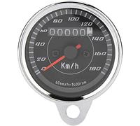 Ejoyous Compteur Kilométrique Numérique à LED, Compteur de Vitesse, Boîtier en Alliage d'aluminium, 65 Mm, 12 V, de Moto avec Rétroéclairage, Affichage Précis du Kilométrage pour Remplacement de