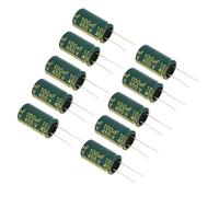 Ejoyous Condensateur électrolytique, Kit Radial Miniature pour Projets électroniques, 100uF à 10000uF, Idéal pour les Circuits Audio et l'alimentation électrique (450v 100uf 10 pièces dans un sac)