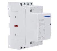 Ejoyous Contacteur de Tension AC DC 25A sur Rail DIN, Interrupteur Modulaire Domestique, Conception électromagnétique Compacte Ultra Muette, 400VAC 50 60Hz pour les Maisons, les Hôtels, les (AC/DC