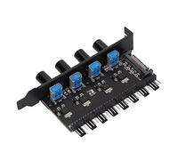 Ejoyous Contrôleur de Ventilateur, Contrôleur de Ventilateur PC 8 Canaux 4 Boutons pour Système de Refroidissement par Eau d'ordinateur pour Disque Dur VGA PWM pour CPU