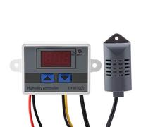 Ejoyous Contrôleur d'humidité Numérique, Précision de Mesure élevée 0,1%, Sélection Multi-tension, Fonctionnement Facile pour 12V 24V 220V, Large Plage de Mesure, Régulateur d'humidité Numérique