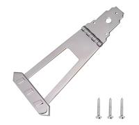 Ejoyous Cordier de Pont de Guitare en Alliage de Zinc pour Guitares électriques Semi-creuses Archtop Jazz 6 Cordes avec Vis de Montage Maintien de Résonance amélioré Mise à Niveau Facile (SILVER)
