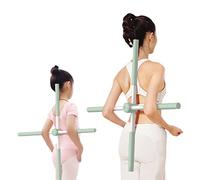 Ejoyous Correcteur de Posture, Bâtons de Yoga, Musculation, Yoga, Pilates, Bâton D'étirement du Dos, Bâton de Correction à Bosse pour Entraînement Complet du Corps à Domicile, Gym, (Green)