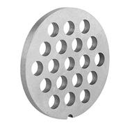 Ejoyous Couteau à Disque de Plaque de Hachoir à Viande, Ensemble de Disques Perforés, Couteau de Plaque de Hachoir à Viande, Argent, Petit trou rond 8mm