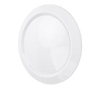 Ejoyous Couvercle d'aération Rond de 8 Pouces, Grille d'aération Ronde Réglable en ABS, Support de Plafond Mural Blanc de 200 Mm avec Contrôle du Flux 'air Rotatif pour Salle de Bain, Salon,
