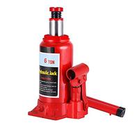 Ejoyous Cric-Bouteille Hydraulique de 6 Tonnes, Support en Métal épais avec Conception Antidérapante pour Voitures Compactes et Véhicules de Sport