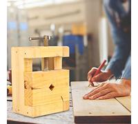 Ejoyous Crimp Vice Mini Vice 4,5 Pouces en Bois Pince à Tampon en Acier pour Sculpture avec des Performances Stables au Fond Antidérapantes (Grand lit de tampon)