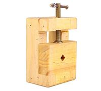 Ejoyous Crimp Vice Mini Vice 4,5 Pouces en Bois Pince à Tampon en Acier pour Sculpture avec des Performances Stables au Fond Antidérapantes (Lit de joint de petit tampon)
