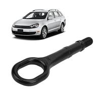 Ejoyous Crochet de remorquage de Voiture Noir, 1T0 805 615 A Crochet de remorquage Pare-Chocs Anneau Métal Pare-Chocs Remorque Outils Œillets de remorquage durables pour R32 Rabbit