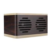 Ejoyous D7 Haut-Parleur Bluetooth Grain de Bois Haut-Parleur de Caisson de Basses Portable 12 W Batterie 3000 MAh Entrée 3,5 Mm Carte Mémoire pour Bureau à Domicile Voyage Utilisation en Extérieur