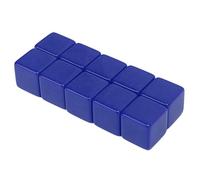 Ejoyous Dés à écrire Vide, Matière Plastique, Jeu de Dés Portables pour l'enseignement en Classe, l'apprentissage des Mathématiques, Les Jeux de Fête, 30 Pièces, Taille 16mm (Blue)