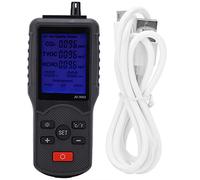 Ejoyous Détecteur de qualité D'air, Moniteur de CO2, Compteur de Pollution, HCHO TVOC, Température humidité, Affichage LCD, Alarme Silencieuse, Celsius Fahrenheit pour Test Intérieur