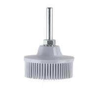 Ejoyous Disque à Poils de 2 ", Brosse de Meulage en Caoutchouc émeri, Meule de Polissage avec Tige de 1/4", pour la Finition Fine du Métal, le Nettoyage, L'élimination de la Rouil (WHITE)