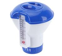Ejoyous Distributeur de Produits Chimiques pour Piscine, Distributeur de Pastilles de Chlore Flottantes avec Thermomètre et Distributeur de Chlore pour Piscines Intérieures et