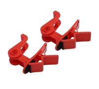 Ejoyous Distributeur de Ruban Adhésif à Pince de Table, Support de Ruban Adhésif Antidérapant avec Rotative à 360 Degrés pour Atelier Scolaire à Domicile 2 Pièces (rouge)